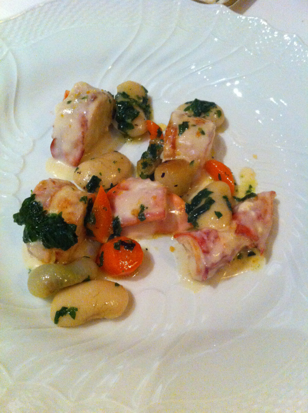 אחת המנות שאכלתי- זנב לובסטר בשעועית