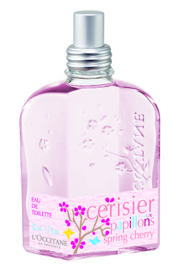 לאוקסיטן או דה טואלט cherry spring 179 שקלים. צילום גון סל