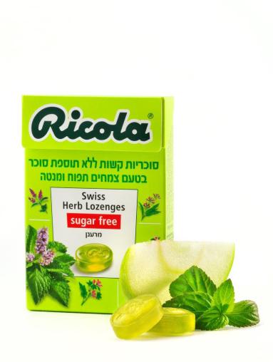 סוכריות ריקולה תפוח מנטה  - קומפוזיציה