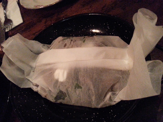 ככה מגיעות הפטריות בתרד וריקוטה. צילום: אביגיל לאפין גרא