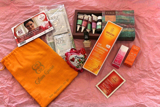 הנה כל המוצרים שקיבלתי